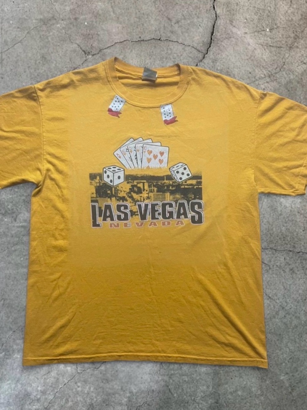 Las Vegas Nevada Yellow Graphic T-Shirt